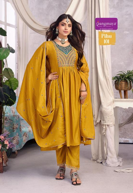 Rangmaya pihu anarkali casual kurtis wholesale